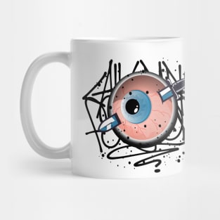 Monster Eye Graffiti Mug